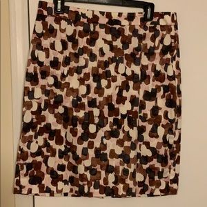 J Crew Factory patterned pencil skirt